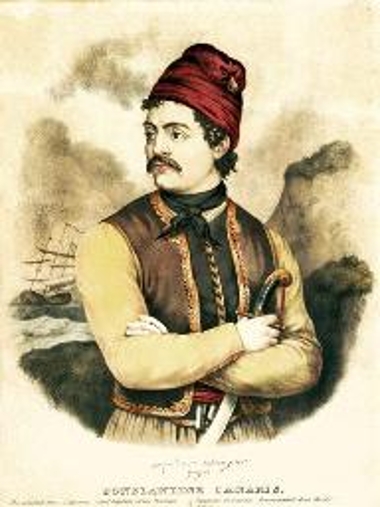 CONSTANTINE CANARIS. The devoted Hero of Ipsara.Chef Captain of the Grecian Fire Ships.