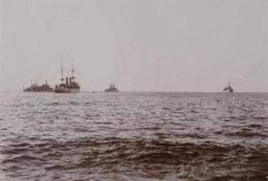Ναυτική επίδειξη των πλοίων των Μεγάλων Δυνάμεων στα Χανιά Κρήτης