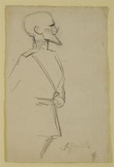 Σκίτσο από τη Δίκη των Έξι, Χατζηανέστης