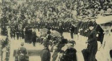 Ολυμπιακοί Αγώνες 1906. Η κερκίδα των επισήμων στο Παναθηναϊκό Στάδιο
