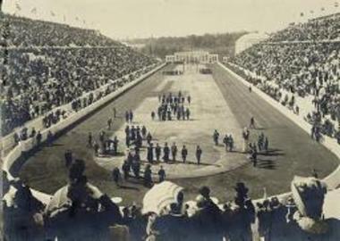Ολυμπιακοί Αγώνες 1906. Άφιξη βασιλέων και επισήμων στο Παναθηναϊκό Στάδιο