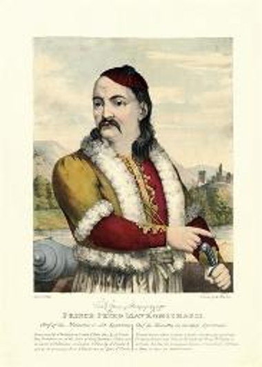PRINCE PETRO MAVROMICHAELI. Chief of the Mainottes or Old Spartans.