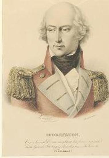 Codrington.Vice Admiral, Commandant des forces navales de la Grande Bretagne dans les mers du Levant