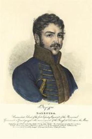 BALESTRA. Commandant Colonel of the first Infantry Regiment of the Provisional Governement in Greece, Organized in the commencement of the Struggle at Calamate in the Morea.