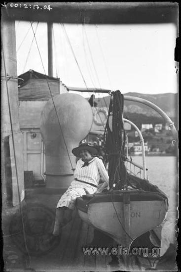 Iris at the deck of a ship