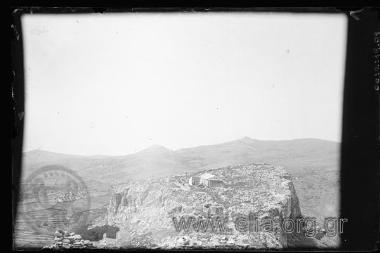Korthi, landscape, country church on a hill.