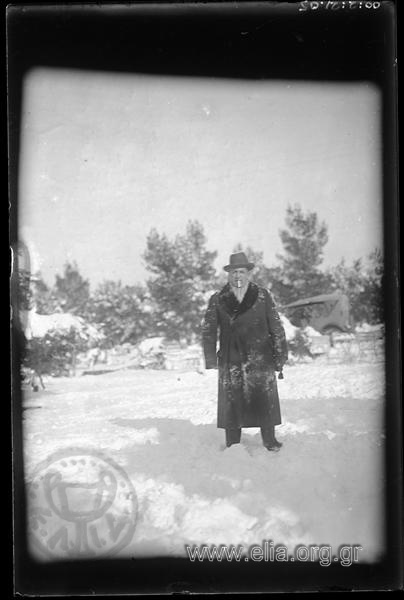 G. Vafiadakis in the snow