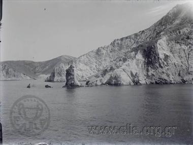 Landscape with rocks.