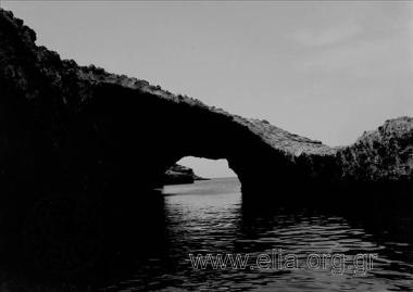 Landscape with rocks.