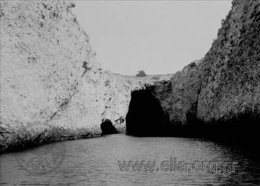 Τοπίο με βράχια.