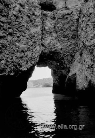 Τοπίο με βράχια.