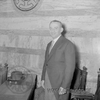 Κωνσταντίνος Χρυσανθόπουλος. υπουργός Εργασίας της κυβέρνησης Κ. Καραμανλή.