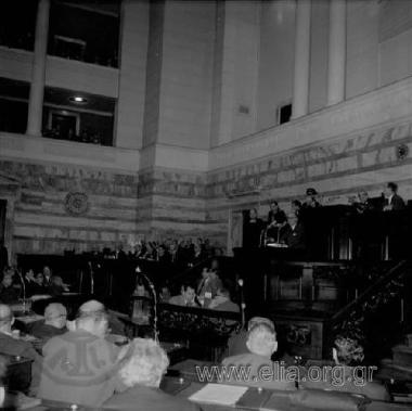 26 Φεβρουαρίου. Κατάθεση προϋπολογισμού στη Βουλή από τον υπουργό οικονομικών Σπύρο Θεοτόκη.