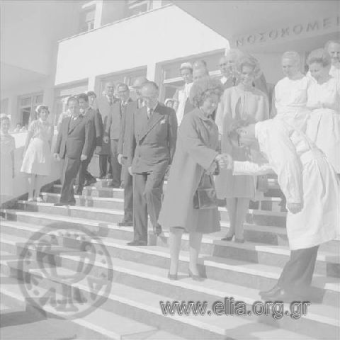 December 3, from the inauguration ceremony of the Agia Sofia General Children's Hospital in the presence of Queen Freideriki and Princess Eirini. The departure of the Queen.