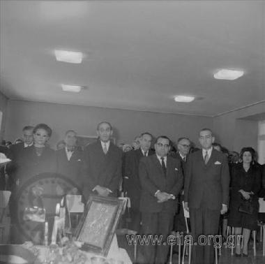 December 3, inauguration ceremony of the Agia Sofia General Children's Hospital. The Ministers Grigoris Kasimatis and Andreas Stratos stand out.