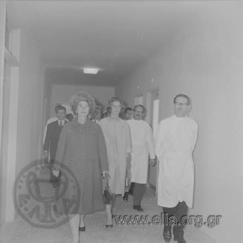 December 3, Queen Freideriki at the Agia Sofia General Children's Hospital on the day of its inauguration.