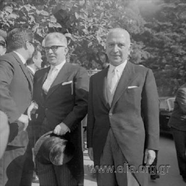 Κυβέρνηση Κέντρου μετά τις εκλογές της 16ης Φεβρουαρίου. Ο Πέτρος Γαρουφαλιάς, υπουργός Εθνικής Άμυνας.