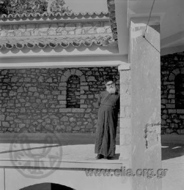 Monk at the Agia Lavra Monastery.
