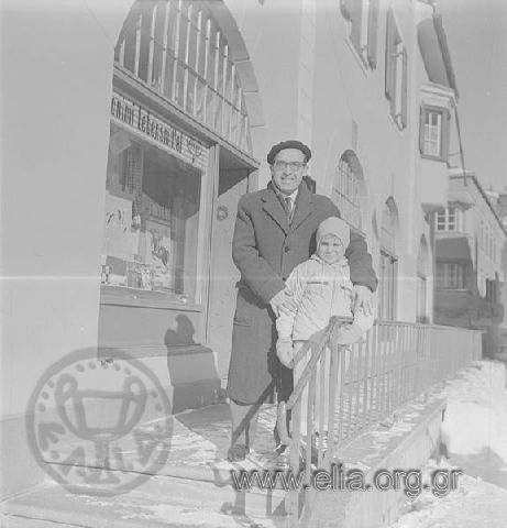 Stavros Niarchos and his son Filippos(?).