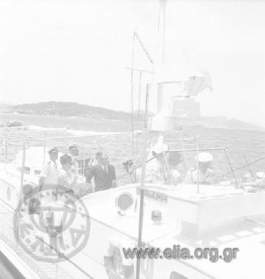 Επίσκεψη του βασιλικού ζεύγους Παύλου-Φρειδερίκης στο πλοίο 