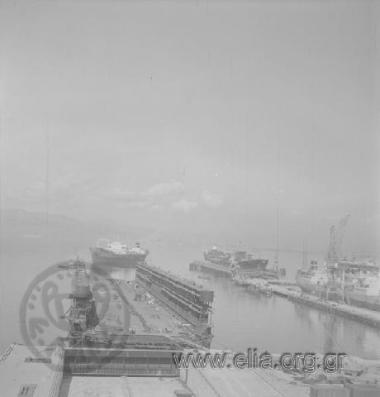 Navigable dock at the Skaramanga Shipyards.