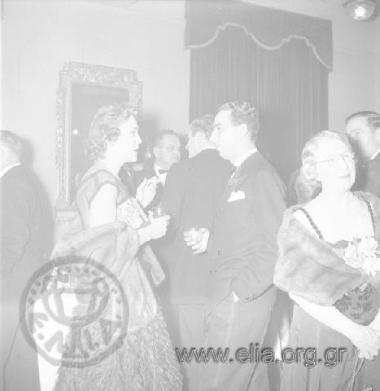 The reception following the launch of oil tanker 