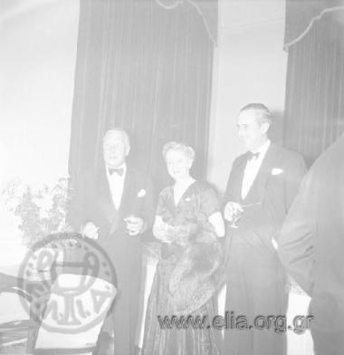 The reception following the launch of oil tanker 