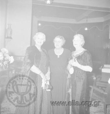 The reception following the launch of oil tanker 