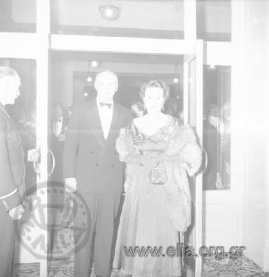 The reception following the launch of oil tanker 