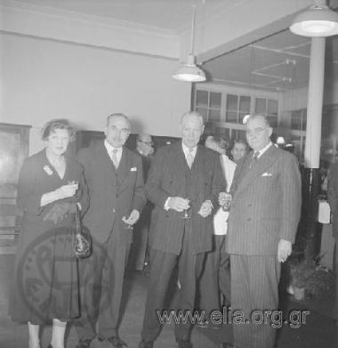 The reception following the launch of oil tanker 