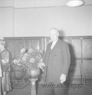 The reception following the launch of oil tanker 