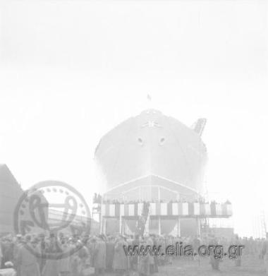 The launch of the tanker 