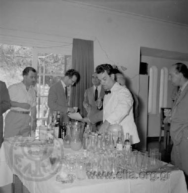Turkish reporters on a visit to Skaramanga Shipyard