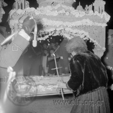 Procession of the Epitaph at St. Dimitrios of Psychiko Church. Queen Mother Freideriki