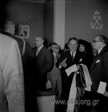 Festivities for the 1000th entry on the Greek  Shipping Register, 22 October attended by King Pavlos, Prime Minister  Konstantinos Karamanlis and Dimitris Rodopoulos