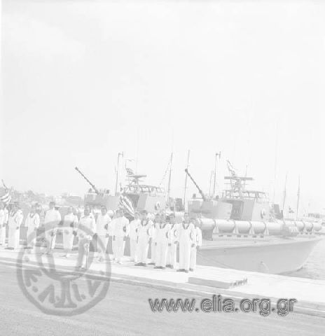 Ceremony for the delivery of torpedo boats, September 25.