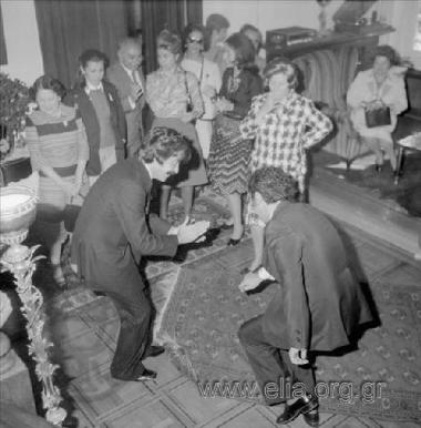 Από τη βάπτιση του γιου του αρχιτέκτονα Γκολφινόπουλου.