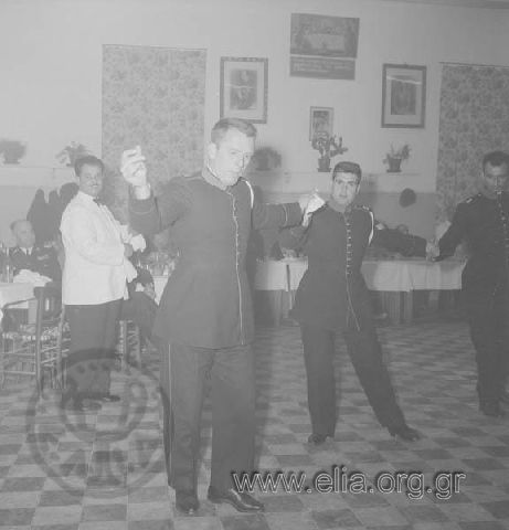 Gendarmerie School. Dancing party.