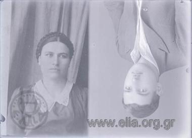 Portrait of a man, portrait of a woman