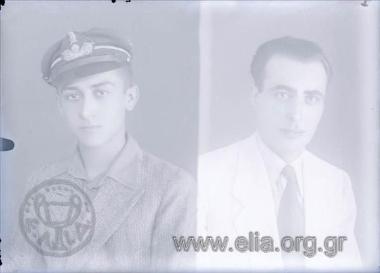 Πορτραίτο μαθητή με πηλίκιο, πορτραίτο άνδρα.