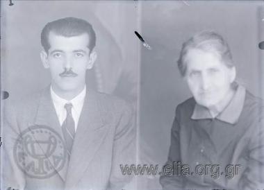 Πορτραίτο άνδρα, πορτραίτο ηλικιωμένης.