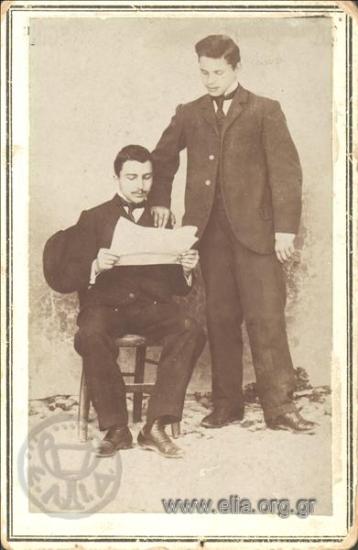 Ο Νίκος Καζαντζάκης και ο Θεόδωρος Χαιρέτης.