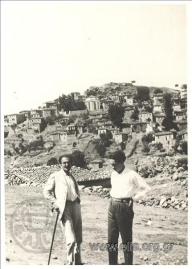 Ο Νίκος Καζαντζάκης και ο Παντελής Πρεβελάκης, 24 Ιουλίου.