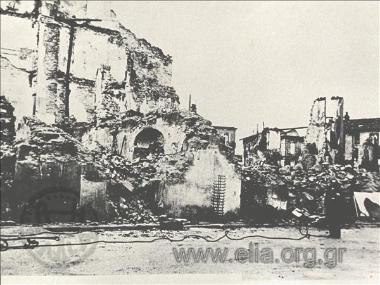 Ισπανικός εμφύλιος: βομβαρδισμένα κτίρια.