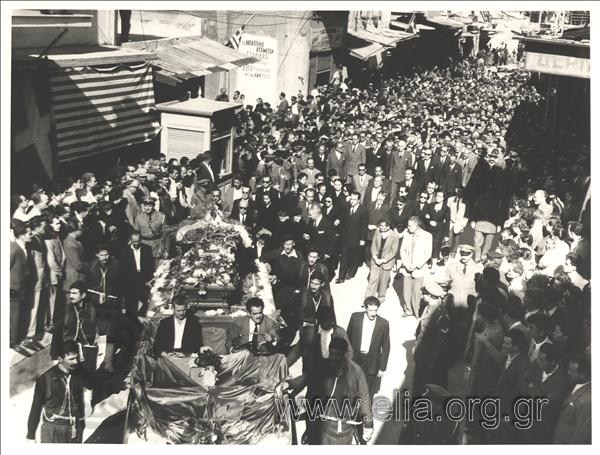 The funeral of Nikos Kazantzakis, 5 - 11 - 62
