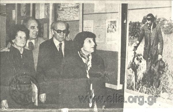 Συνέδριο για τον Παναΐτ Ιστράτι. Από αριστερά: Ελένη Καζαντζάκη, Georges Godebert, Alexandre Talex και η κυρία Ιστράτι.
