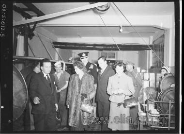 Visit of the royal couple of Paul  and Freideriki at the Floka chocolate factory