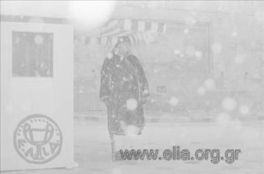 Σκηνές δρόμου, Αθήνα χιονισμένη, 9/3/1987.