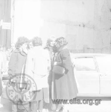 Εκλογές στο Σωματείο Ελλήνων Ηθοποιών. Από αριστερά: Νόρα Κατσέλη, Γκέλλυ Μαυροπούλου, Μελίνα Μερκούρη και Ελένη Ανουσάκη.