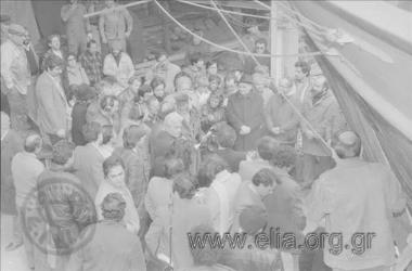 Επίσκεψη της υπουργού Πολιτισμού, Μελίνας Μερκούρη, στο ναυπηγείο 